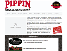 Tablet Screenshot of pippinwholesale.com